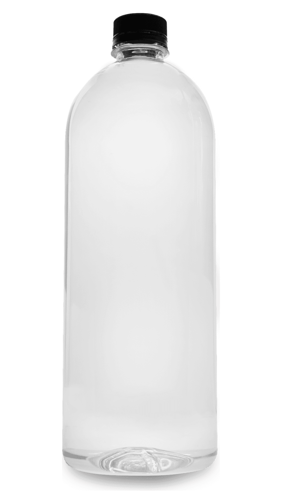 Botella Cilíndrica 1 L con etiqueta