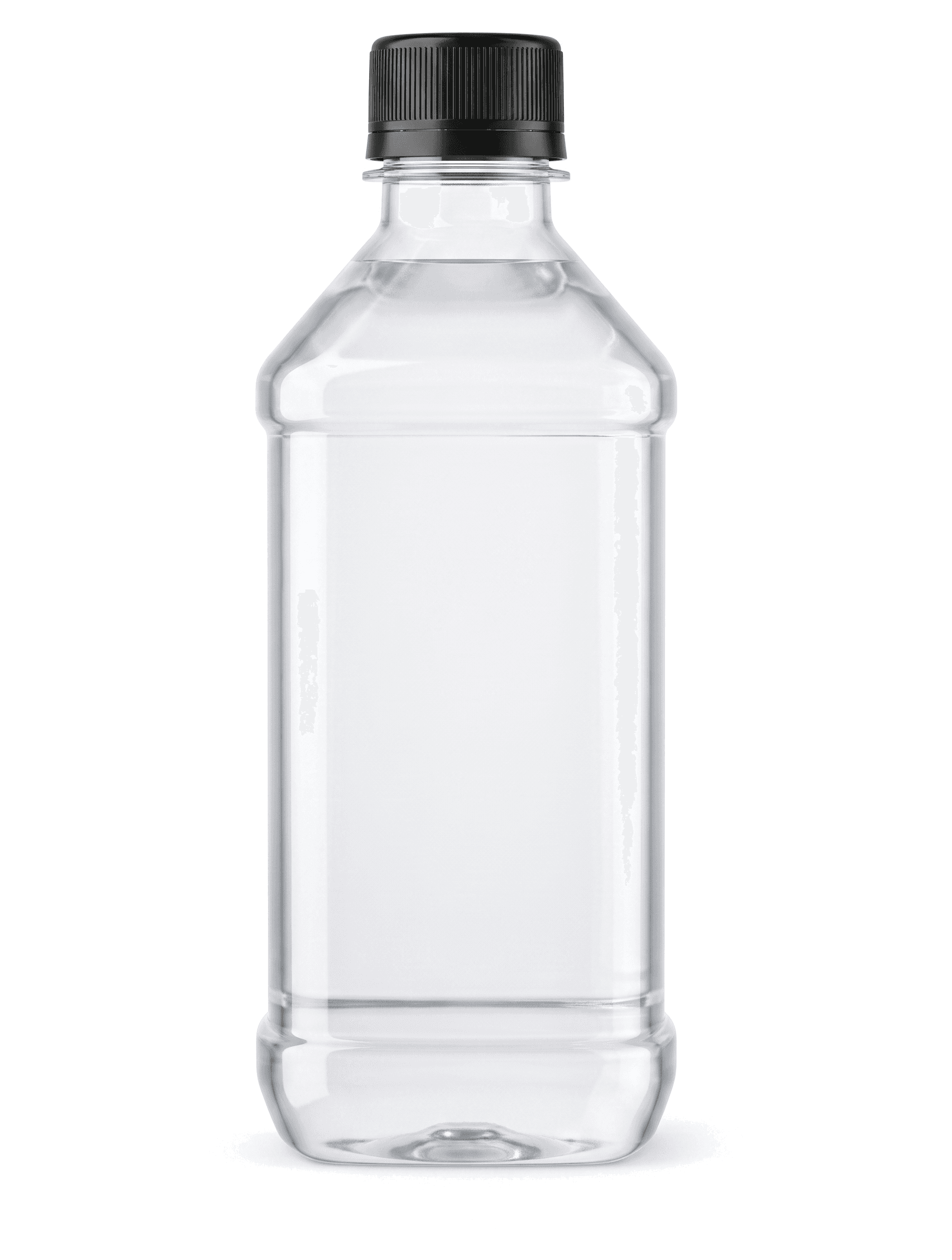 Botella Cuadrada 500 ml con etiqueta